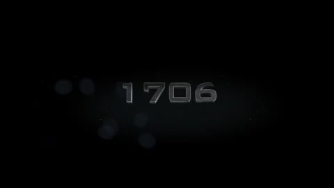 1706 3D title metal text on black alpha channel background Stock Footage 257068562