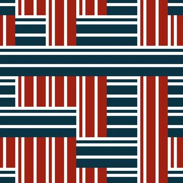 1715 Seamless pattern with red and green lines Illustrazione stock
