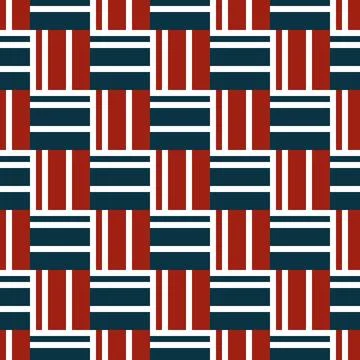 1717 Seamless pattern with red and green stripes イラスト素材