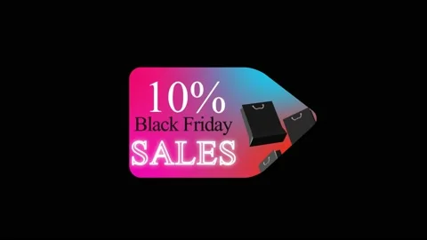 172 Animation Text Motion Graphics Black Friday Sales 10 Video stock 232297656