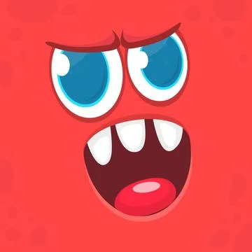 174 monster face Stock Illustration