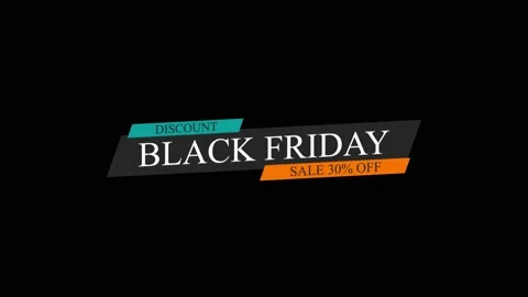 175 Animation Text Motion Graphics Black Friday Sales 30 Stock-Footage 233330922