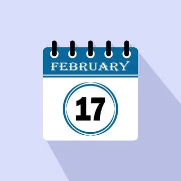 17th days of the month Illustrazione stock