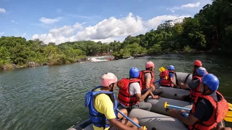 17th May 2025, Dandeli, Kali River, Karnataka, India: Kali River Rafting Footage Stock Footage 309777438