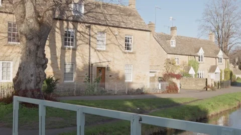 17th Novermber 2025. Lower Slaughter village, the Cotswolds, England, UK Video stock 323118725