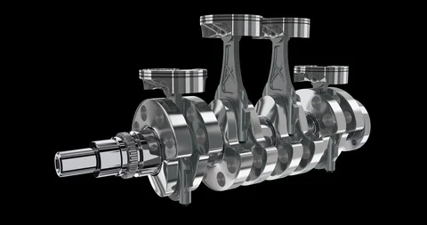 17Z 4 in line engine Stock Footage 119523941