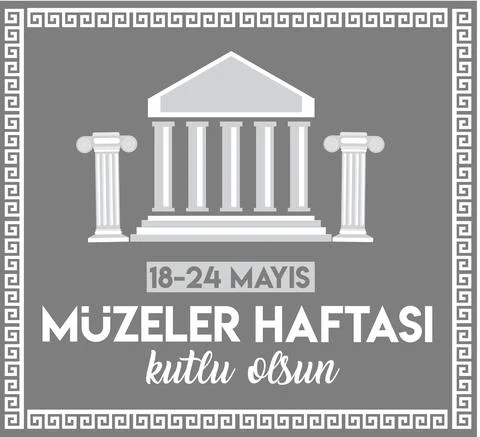 18-24 may museums week Turkish: 18 24 mayis muzeler haftasi Stock-Illustration