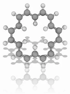 18-annulene organic compound molecule Stock Illustration