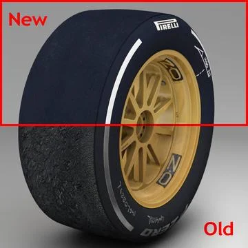 18 inches Medium front tyre 3D Model
