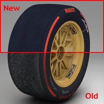 18 inches Supersoft front tyre 3D Model