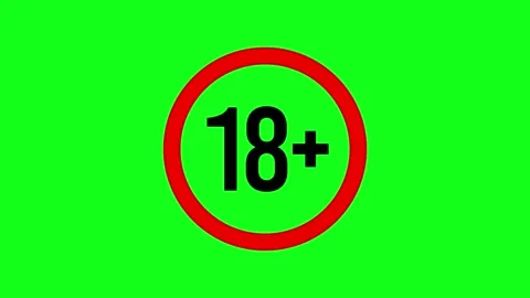 18 Plus, 21 Plus, Under 18, Under 21, 21 Plus Restriction sign Stock Footage 221265781