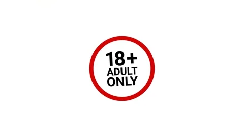 18 Plus Adults Only 3D Wooden Stamp Animation Stock Footage 315844595