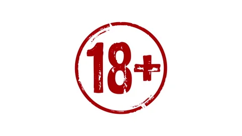 18 plus adults only stamp and stamping isolated Stock Footage 308029947