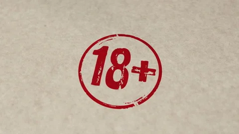 18 plus adults only stamp and stamping animation Stock Footage 308030281