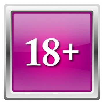 18 plus icon Illustrazione stock
