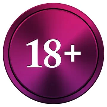18 plus icon Illustrazione stock