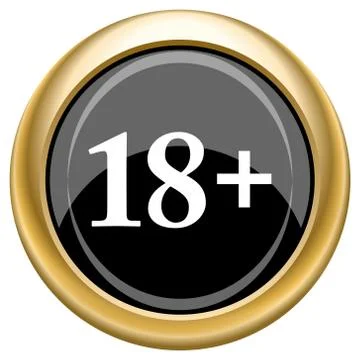 18 plus icon Stock Illustration