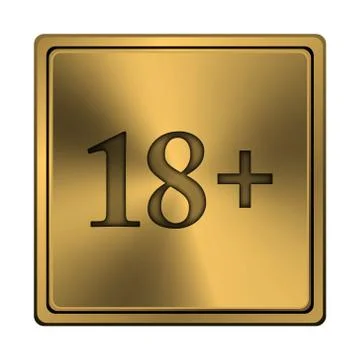 18 plus icon Stock-Illustration
