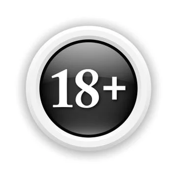 18 plus icon 스톡 일러스트