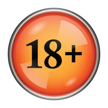 18 plus icon 스톡 일러스트