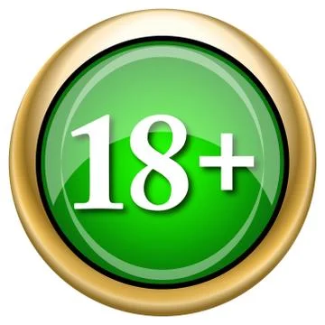 18 plus icon Illustrazione stock