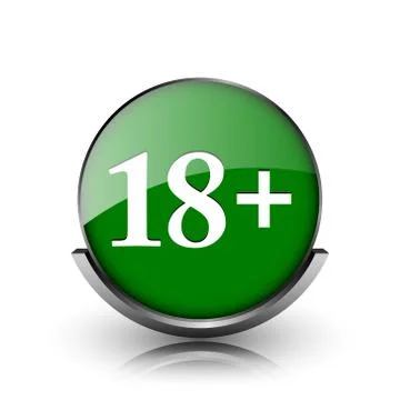18 plus icon Illustrazione stock
