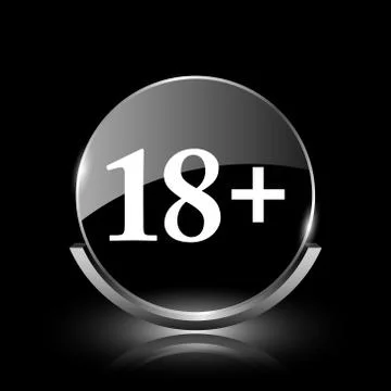 18 plus icon 스톡 일러스트