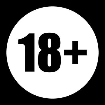 18 plus icon in trendy flat style isolated on background.18 plus icon page sy Stock Illustration