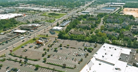18 road that passes through East Brunswick around which there are various Stock Footage 234660892
