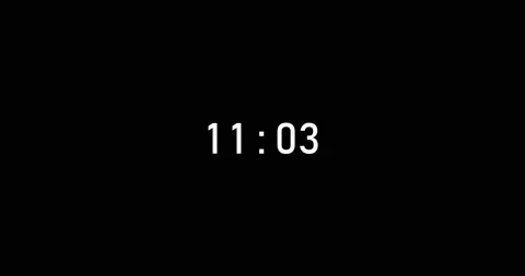 18 seconds digital timer countdown animation is isolated on black backgroun.. Video stock 234119709