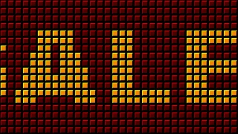 18 Text Animation with Graphics Led Panel Movement Best Sale 库存影片 130742618