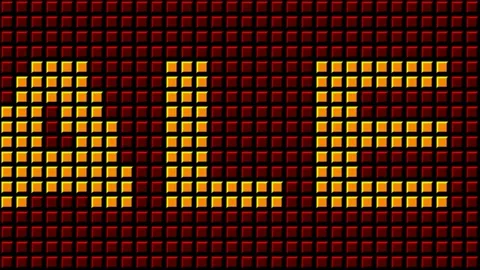 18 Text Animation with Graphics Led Panel Movement Big Sales 库存影片 130743100