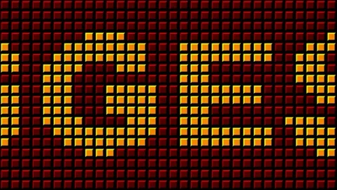 18 Text Animation with Graphics Led Panel Movement Biggest Sale 库存影片 130744199