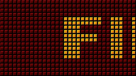 18 Text Animation with Graphics Led Panel Movement Final Sales 库存影片 130744740