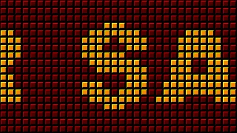 18 Text Animation with Graphics Led Panel Movement For Sale Stockbeeldmateriaal 130744838