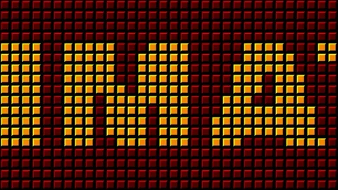 18 Text Animation with Graphics Led Panel Movement Ultimate Sale Stock-Footage 130745194