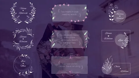 18 Wedding Titles After Effects素材