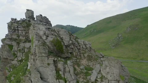 180 Aerial of Granite Mounts, Devon , England Stock Footage 251049423