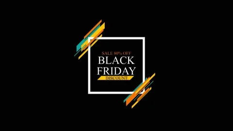 180 Animation Text Motion Graphics Black Friday Sales 80 Vidéo 233331767