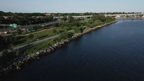 180 Around the Shore Vídeo Stock 158274156