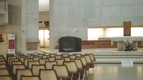 180 Degree Scan Of The Interior Of Clifton Cathedral Stock Footage 90305599