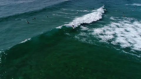 180 degree surfer Stock Footage 95703520