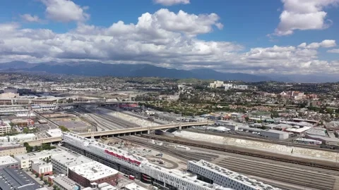 180 to Downtown LA Stock Footage 133467460