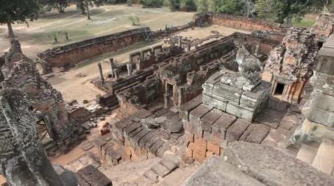 180º Pan from top of Pre Rup Video stock 12436991