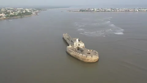 180. View of Jail In Diu Video stock 238469604