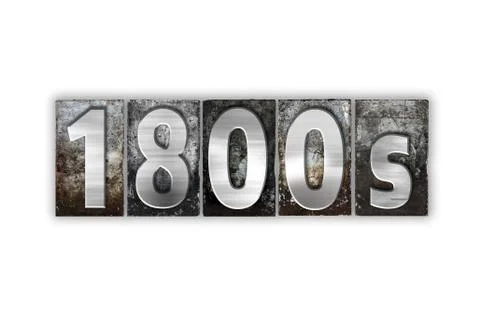 1800s Concept Isolated Metal Letterpress Type Stock Illustration