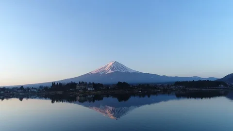 180304 fuji drone01 015c Video stock 88022625