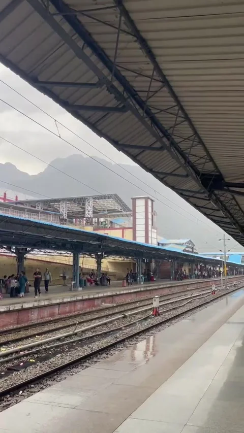 18.03.2026 Shri Mata Vaishno Devi Katra Railway station Stock Footage 343386955