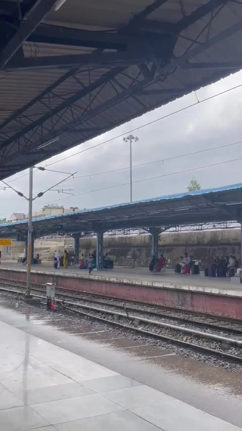 18.03.2026 Shri Mata Vaishno Devi Katra Railway station Stock Footage 343386980