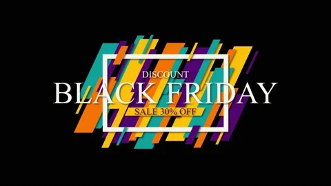 181 Animation Text Motion Graphics Black Friday Sales 30 Vidéo 233331808
